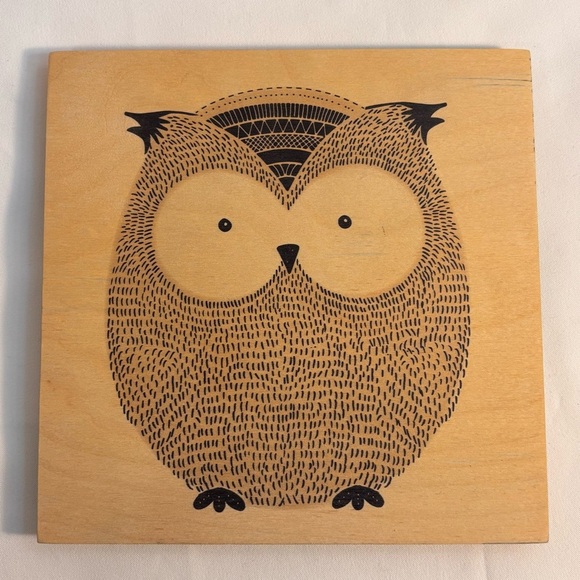 WOODLY 4 Wooden Wall Plaques With Depiction of Woodland Creatures Handcrafted - Picture 9 of 10